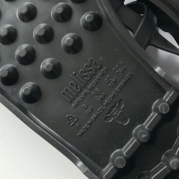 MELISSA  Jelly Fisherman Sandals Matte  Black Size 9 NWOT - Picture 3 of 4